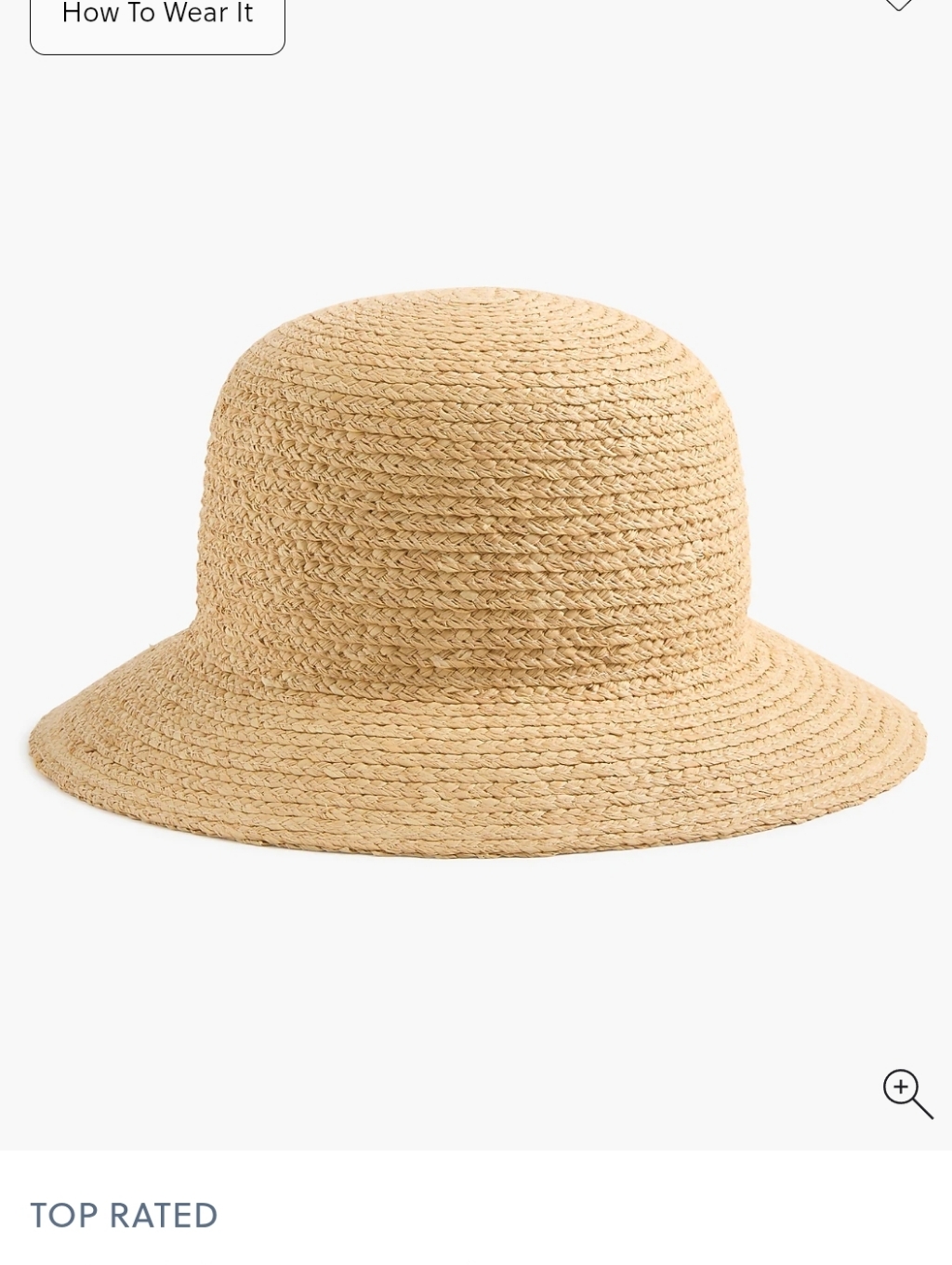 Jcrew Straw Hat Bo918 Medium Large